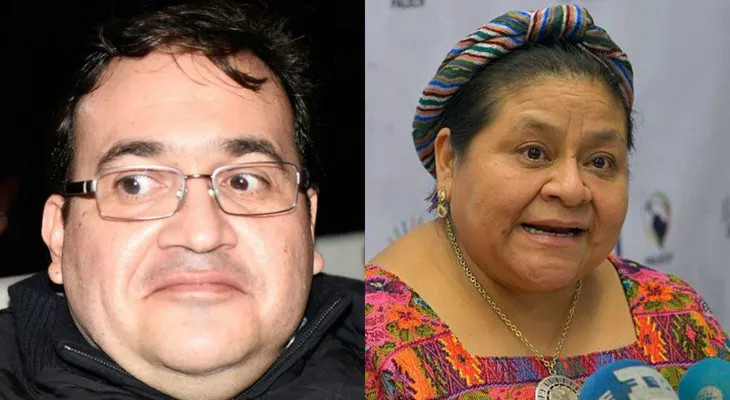 ¿Javier Duarte o Rigoberta Menchú? Caricatura en diario mexicano causa indignación en Guatemala