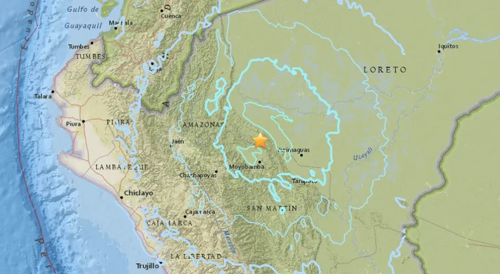 Se registra un sismo de magnitud 6.0 en el norte de Perú