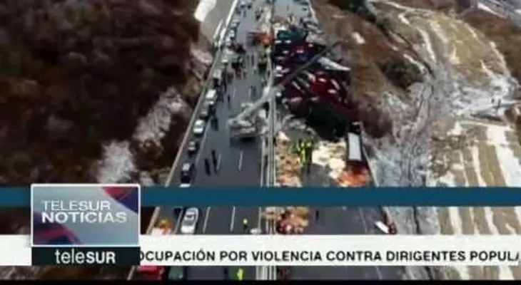 Mueren 17 personas y 37 heridos por fatal accidente en China; chocan 56 vehículos  