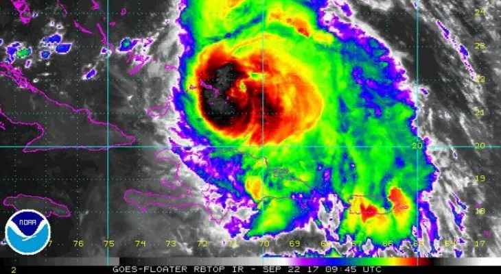  El huracán María se acerca a las islas de Turcas y Caicos; deja peligrosas lluvias en RD y Haití 