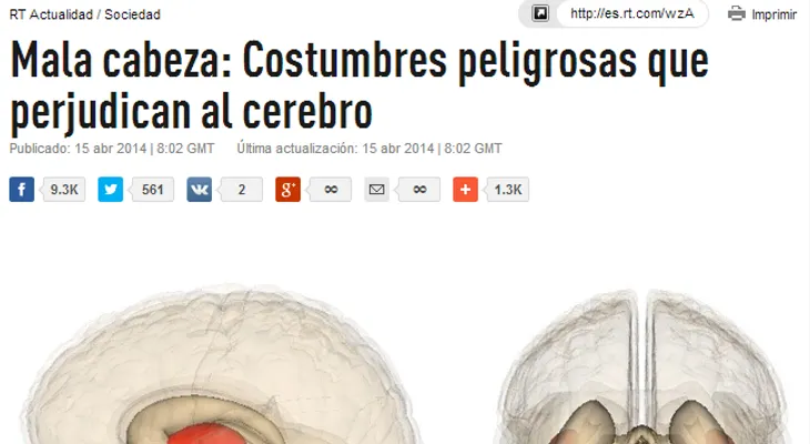 Mala cabeza: Costumbres peligrosas que perjudican al cerebro 