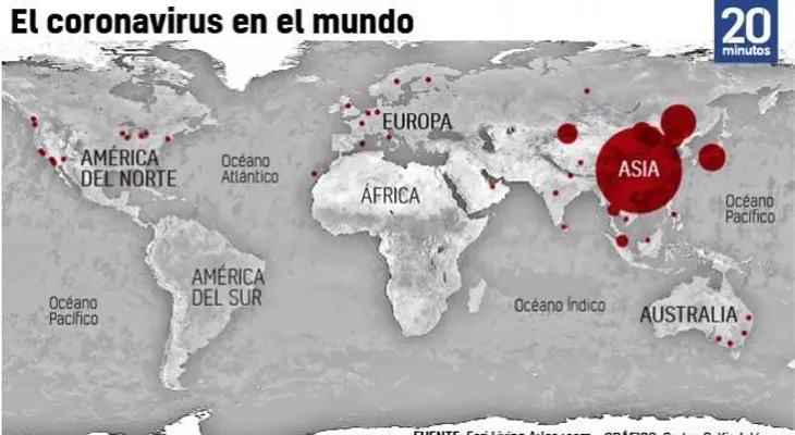 Situación mundial del coronavirus; fallecidos 107,500; infectados 1.7 MM