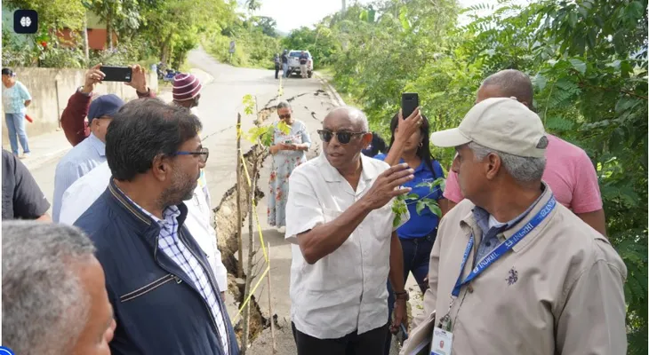 Indrhi y MOCP evalúan daños en Puerto Plata tras lluvias