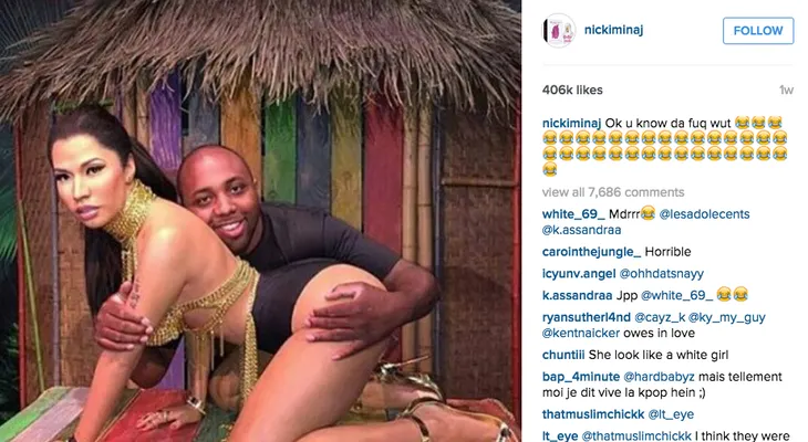 La polémica figura de cera de Nicki Minaj y la propuesta un sitio porno