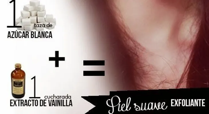 Exfoliante casero de azúcar morena y vainilla