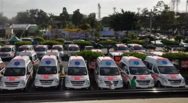 Taiwán entrega a RD 80 ambulancias para el Sistema 911