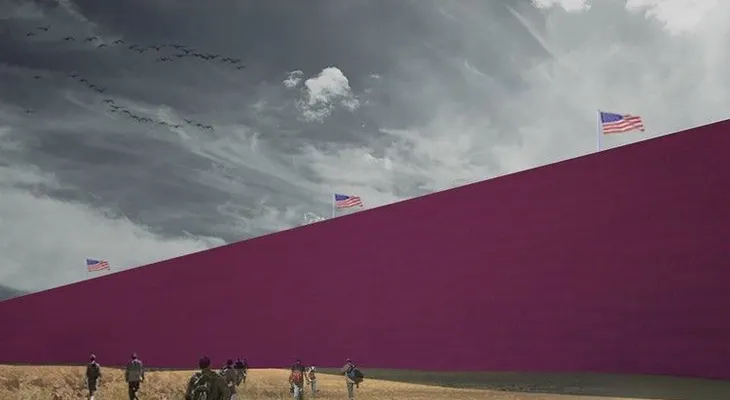 Un estudio mexicano diseña para Trump un muro rosa con una cárcel para 11 millones de personas