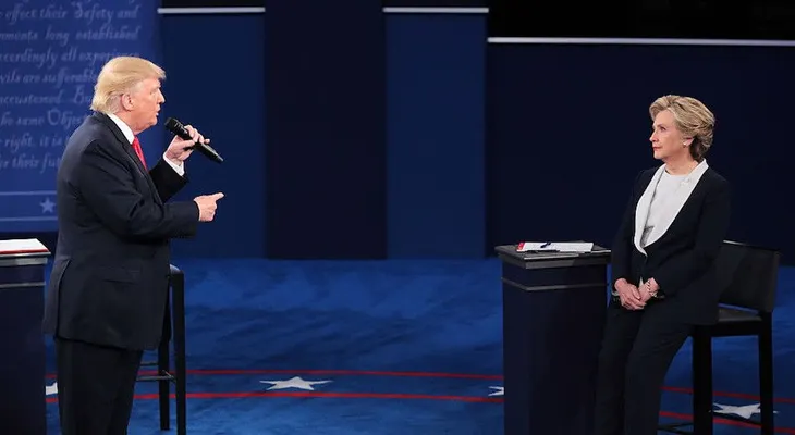 El segundo debate entre Clinton y Trump en 7 destacados