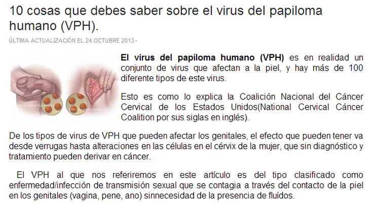 3 cosas para evitar virus del papiloma humano