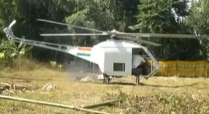 Un mecánico crea un helicóptero con piezas de automóviles (VIDEO)