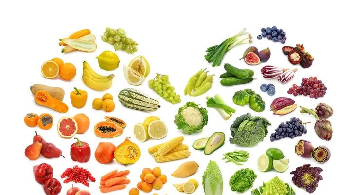 Conoce las propiedades de frutas y verduras según su color