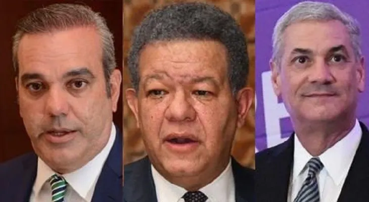 Abinader 43%, Gonzalo 32% y Leonel 17%, según encuesta DATAMARKET