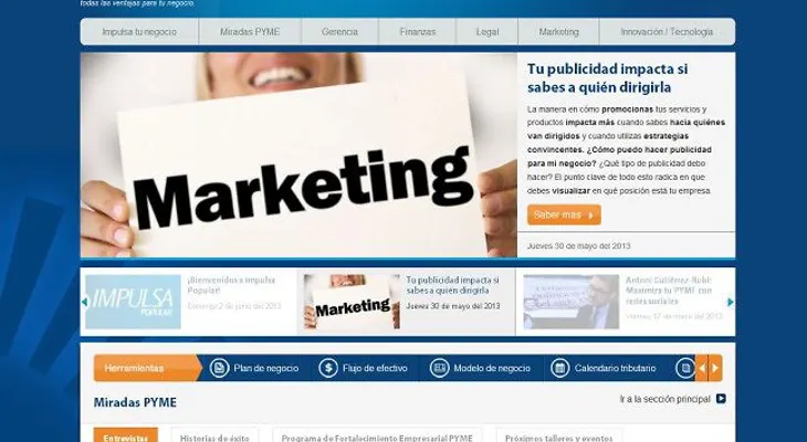 Banco Popular lanza ImpulsaPopular.com, portal digital para la PYME