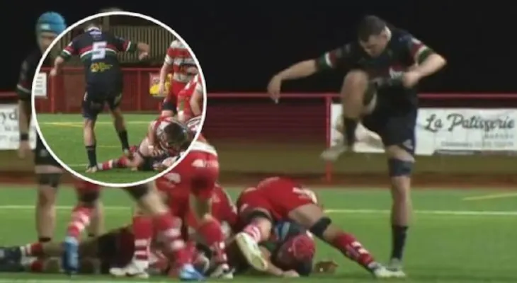 Pisotón brutal en la liga galesa de rugby desata indignación y pedidos de suspensión de por vida