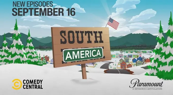 "South Park" cambia su nombre a "South América" en nueva burla a la ola de cambios de nombre de Trump