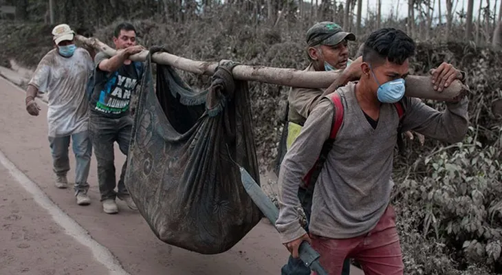 Suben a 62 los fallecidos por erupción del volcánen Guatem ala