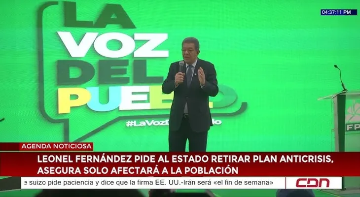 Agenda de Leonel Fernández este fin de semana