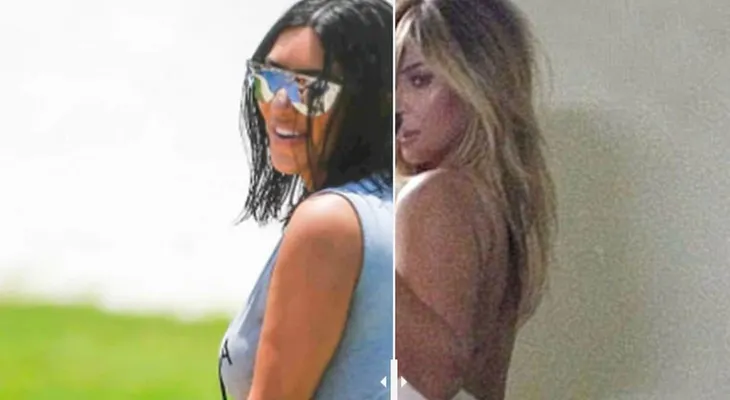 Antes y después: más fotos muestran cómo cambia el cuerpo de Kim Kardashian con y sin Photoshop