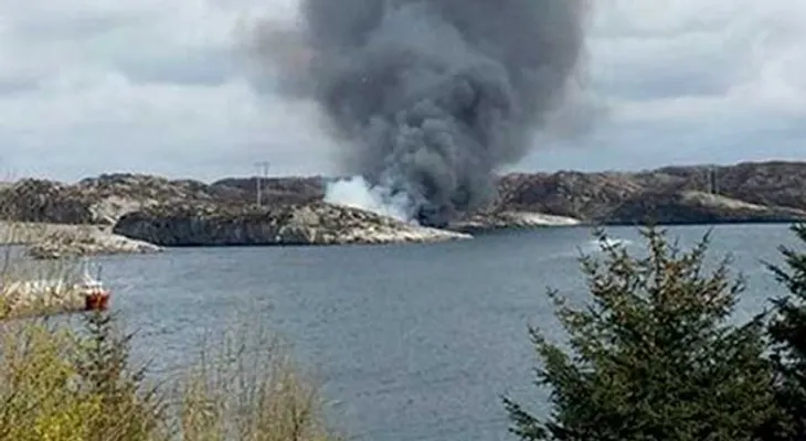 Helicóptero con 14 personas se estrella en Noruega