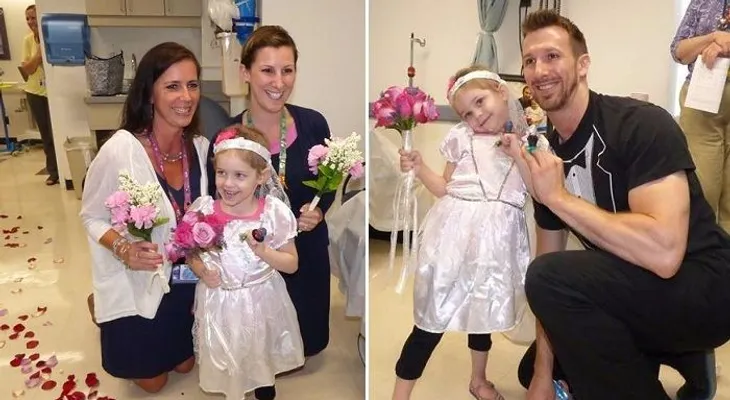 La boda de una niña con cáncer y su enfermero favorito