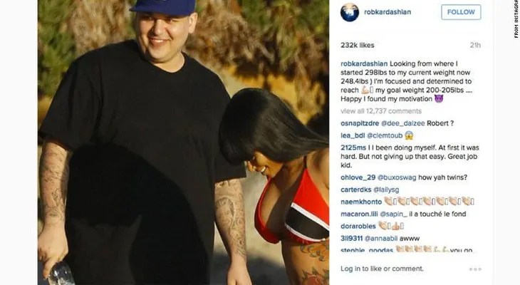 El secreto de Rob Kardashian para perder 23 kilos