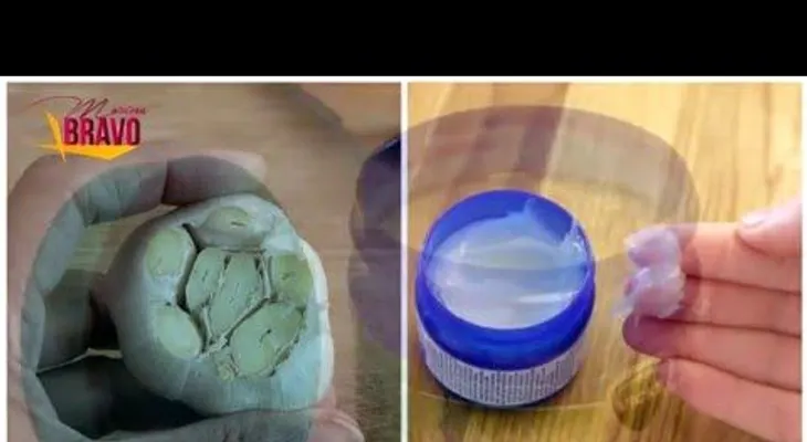 Poner un poco de Vicks VapoRub en un diente de ajo. ¿LA RAZÓN, por qué no me lo dijeron antes? 