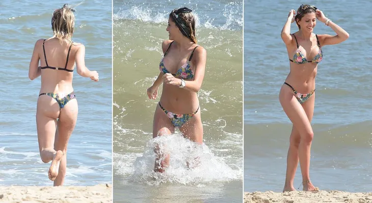 ¡La diosa del momento! El chapuzón sexy de Cande Ruggeri en Punta del Este