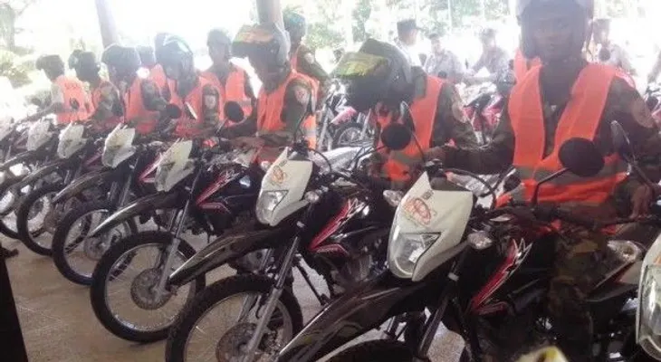 Entregan 20 motocicletas y 3 camionetas a la Dirección Regional Norte de la PN