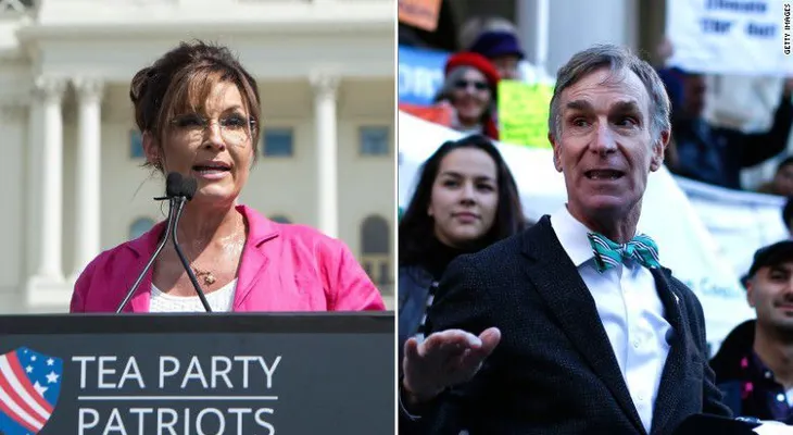 Sarah Palin se burla de Bill Nye por el cambio climático