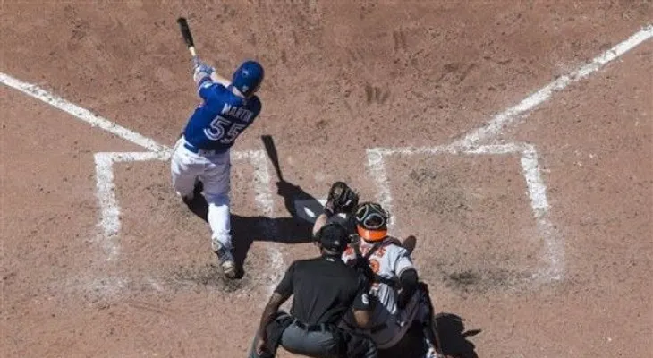 Russell Martin pega jonrón de 3 carreras y Azulejos vencen a Orioles