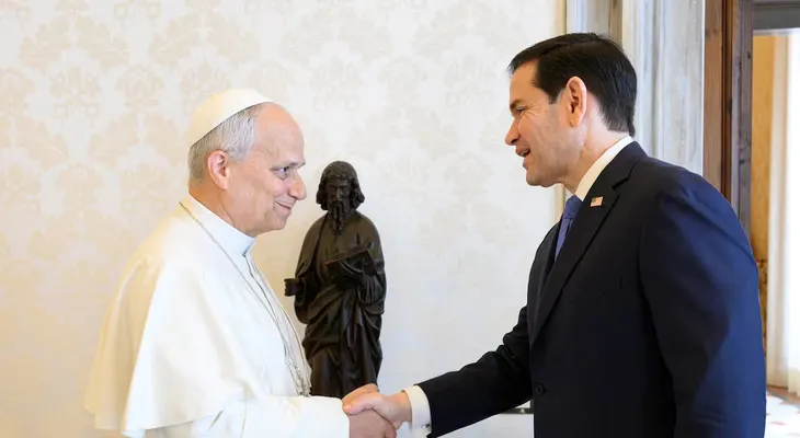Marco Rubio expresa apoyo al papa León XIV tras diagnóstico de cáncer de pulmón