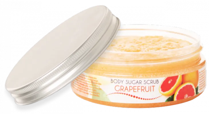 Exfoliante corporal de pomelo, menta y azúcar