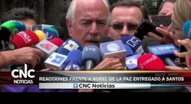 Reacciones frente a Nobel de la Paz entregado a Santos