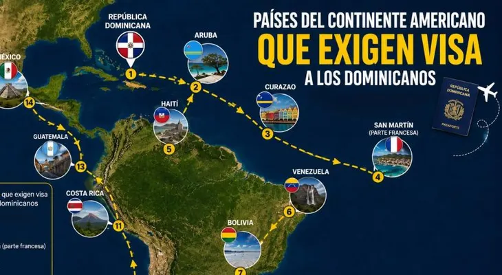 Pasaporte dominicano permite viajar a 72 destinos sin visa en 2026