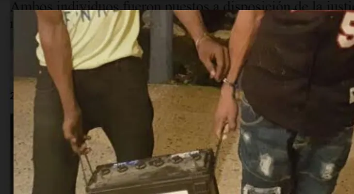 PN apresa a "Yeffry" y "Junito", ladrones de batería de vehículos en Invivienda 