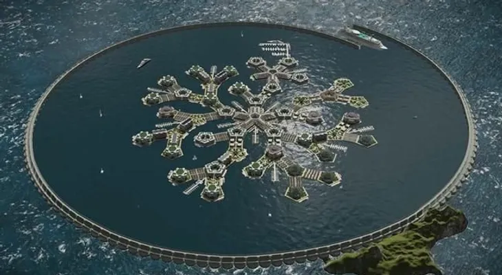 Diseñaron una espectacular ciudad flotante en aguas del Pacífico