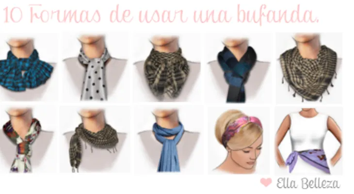 10 formas de usar una bufanda