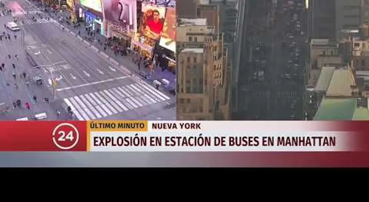  Explosión en estación de buses de Manhattan, New York