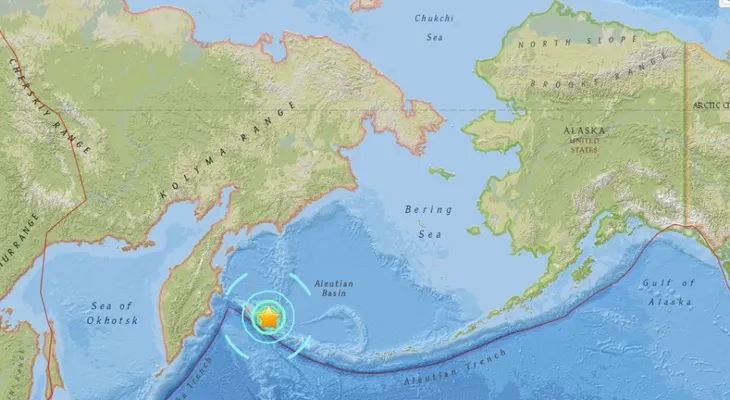 Sismo de magnitud 7,4 sacude costas de Rusia frente a Alaska