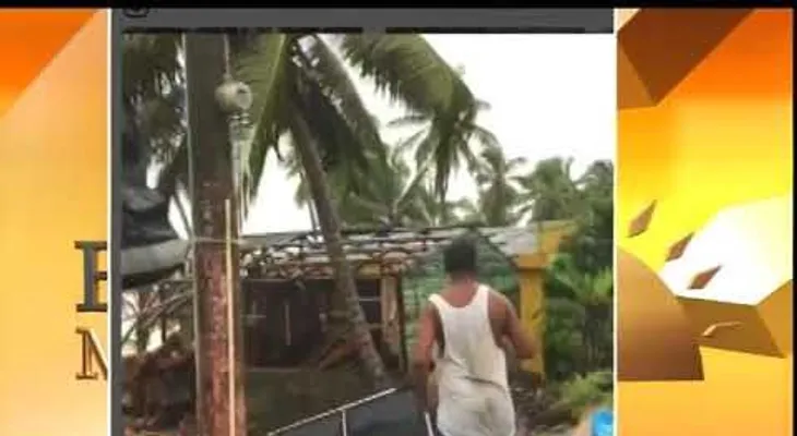 Huracán Irma provoca grandes daños en Nagua