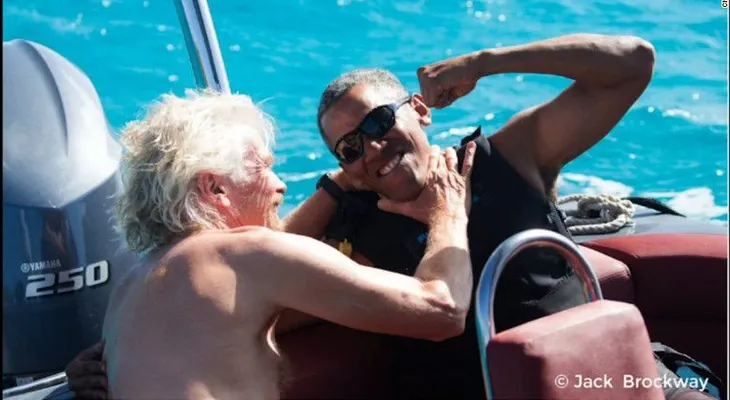 Richard Branson reta a Obama a un duelo de deportes acuáticos