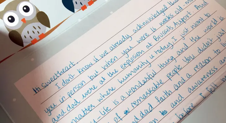 Una sobreviviente de Bruselas le escribe una emotiva carta a su hijo no nacido