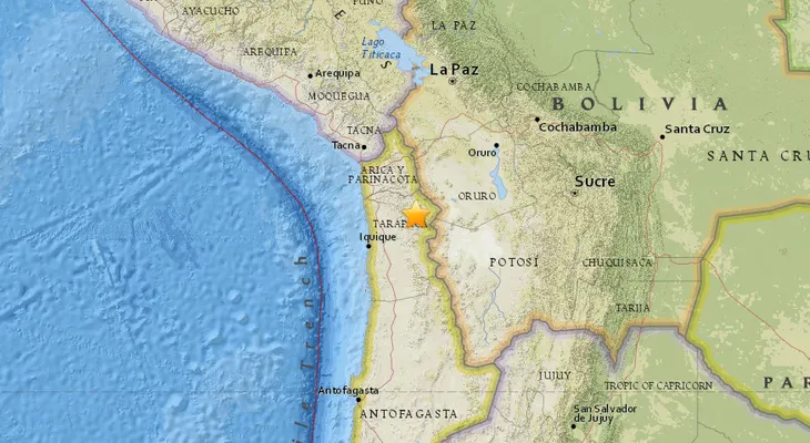 Sismo de magnitud 5,2 sacude el norte de Chile