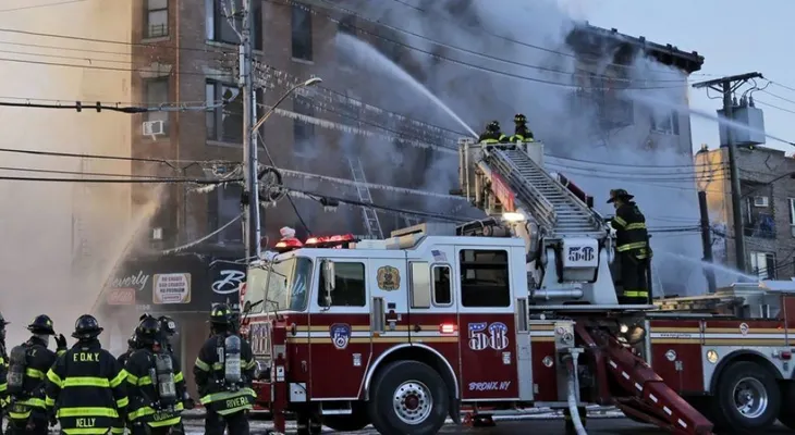 Fuego deja 14 heridos y varias familias sin hogar en el Bronx