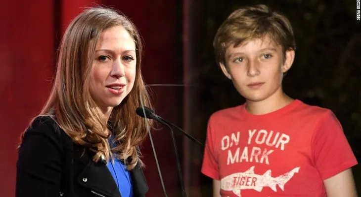 Melania Trump le agradece a Chelsea Clinton por defender a Barron