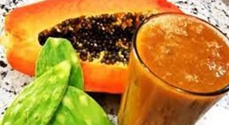 Pierde peso y limpia tu colon con este batido de lechosa y nopal (tuna) 