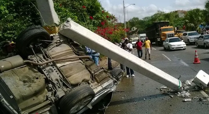 Hombre muere en accidente en la Jacobo Majluta
