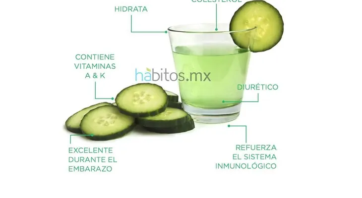 Agua de pepino adelgazante, alcalinizante y desintoxicante