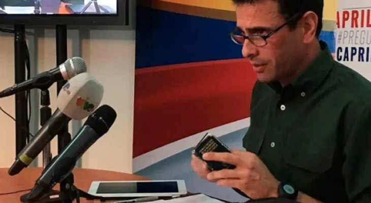Capriles: Próxima reunión del diálogo debe ser sobre el revocatorio