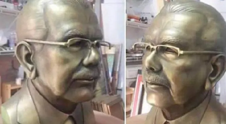 Escultor explica porqué hizo busto de Danilo Medina